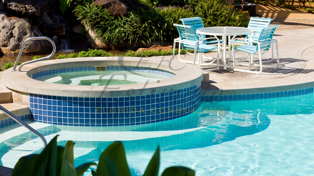 Inground Pool with Hot Tub Installation in Boca Raton