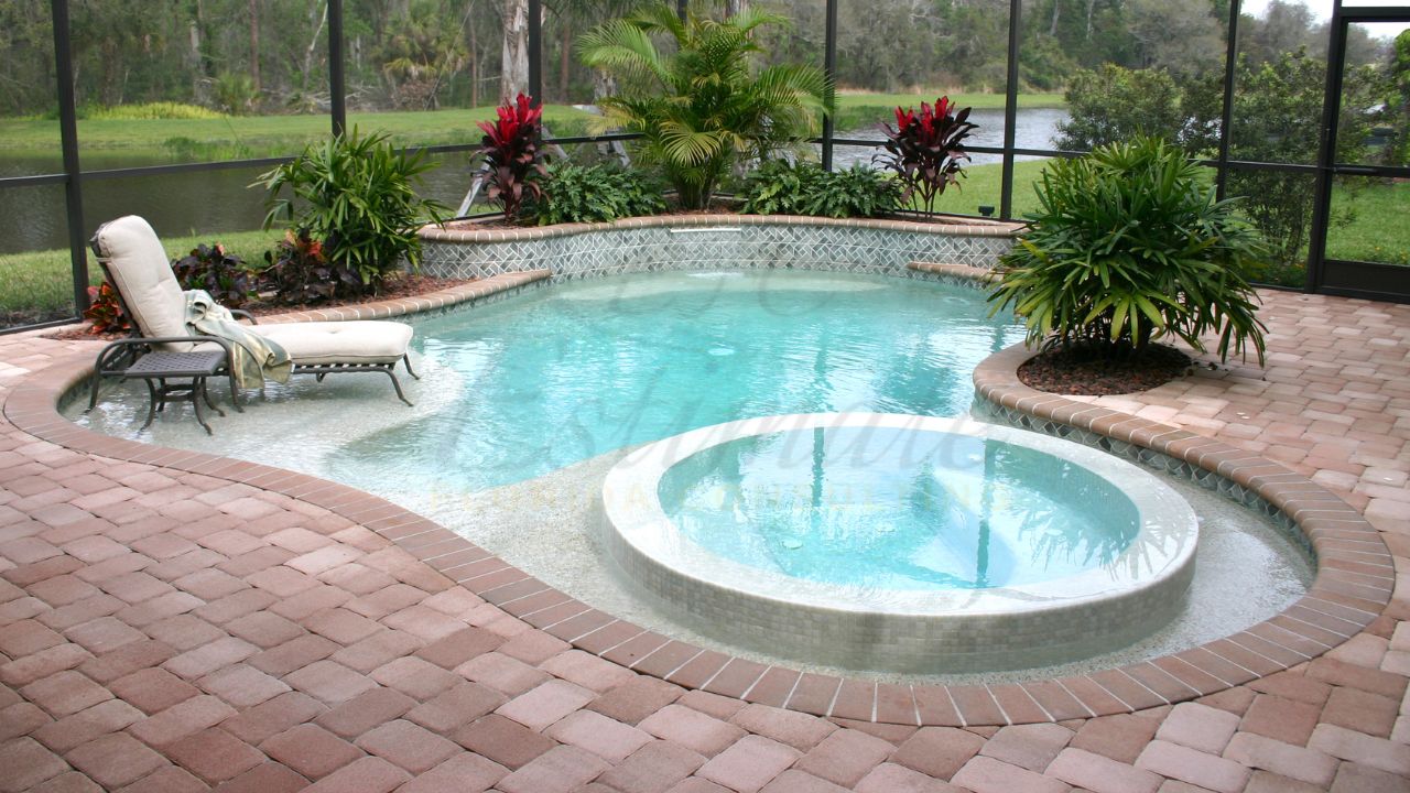 Inground Pool with Hot Tub Installation in Florida