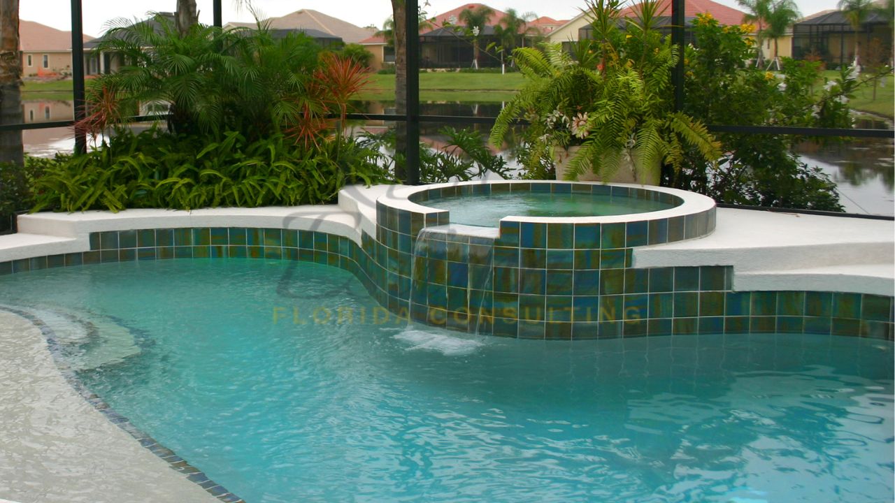Inground Pool with Hot Tub Installation in Florida