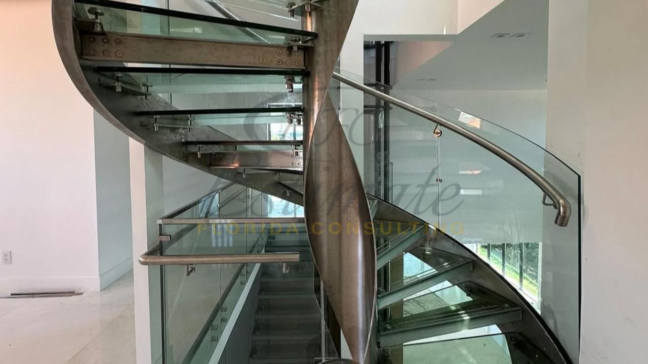 Metal Spiral Stairs for Commercial Use in Florida