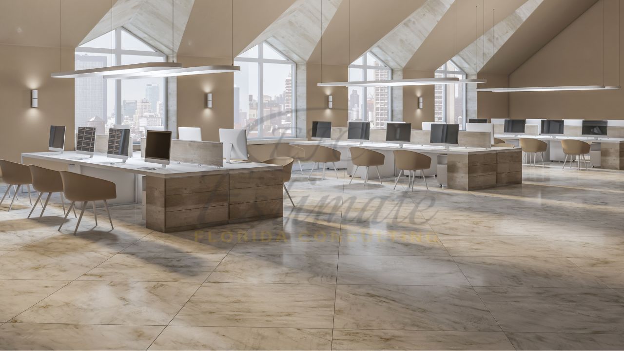Office Porcelain Tile Flooring in Wellington, FL