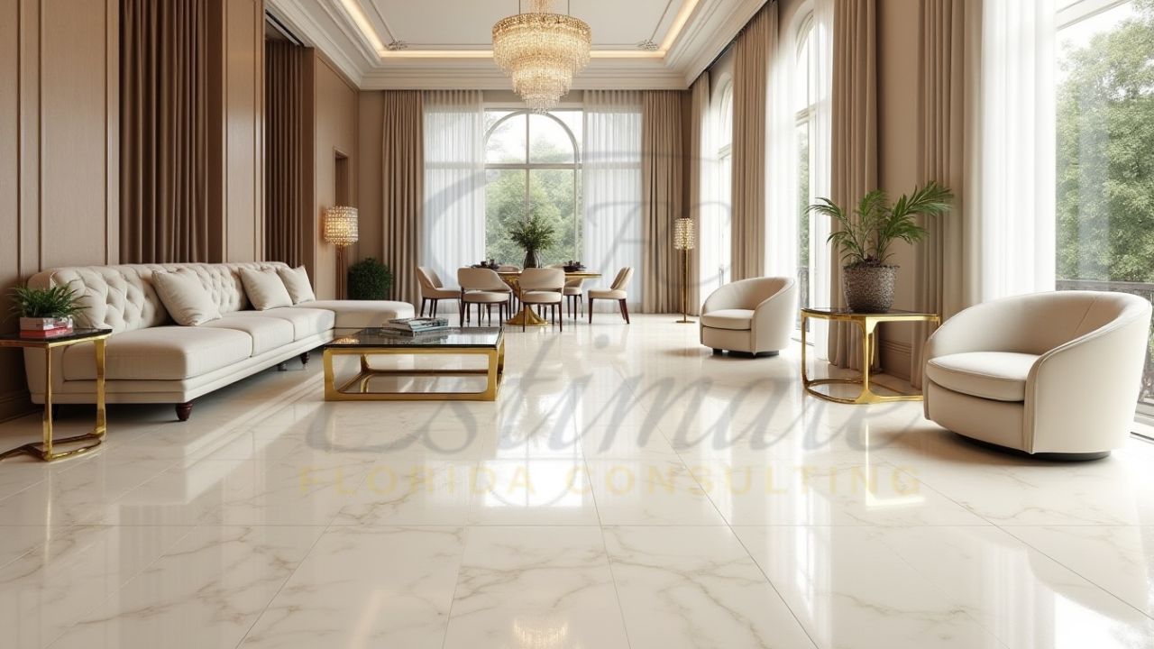 Porcelain Tile Installation for Room in Hialeah