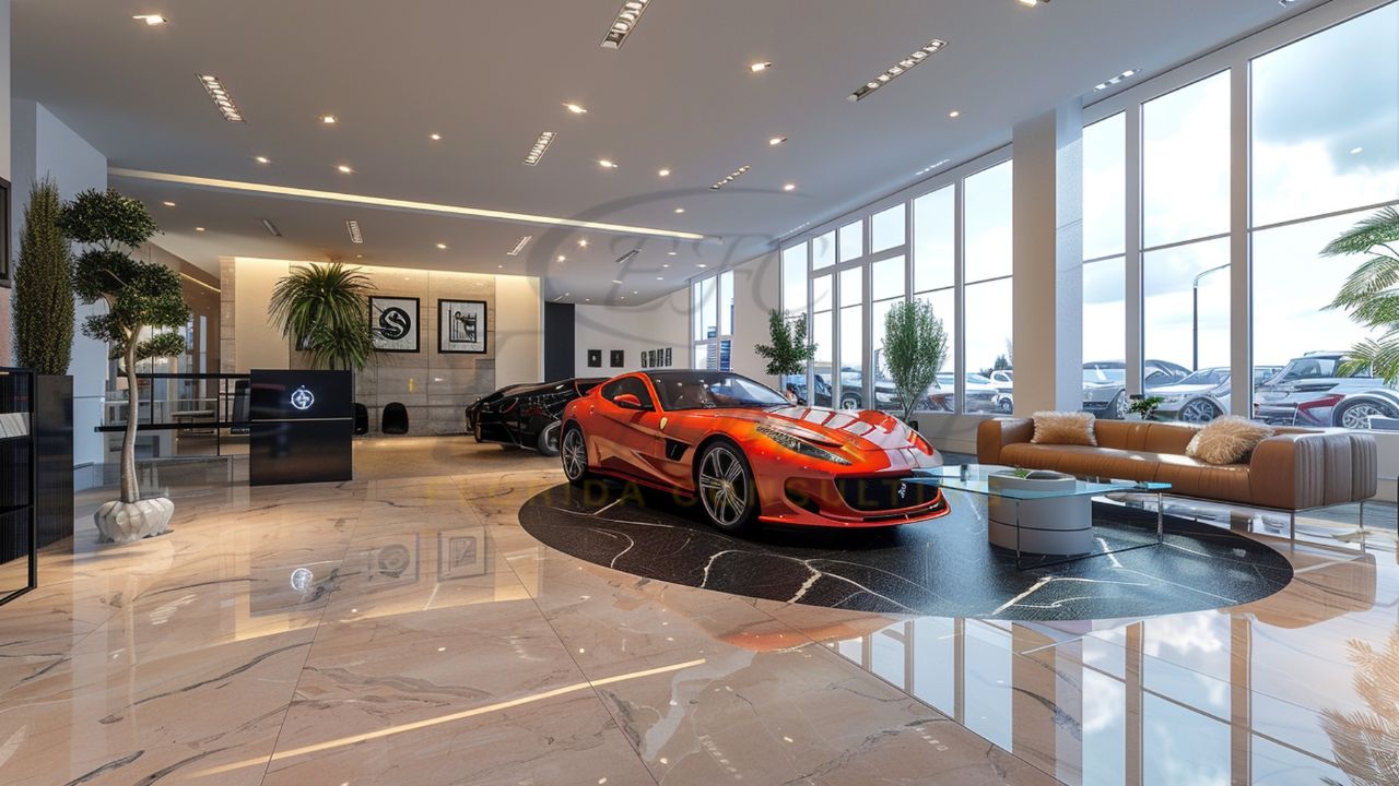 Porcelain Tile Installer for Car Showroom in Cape Coral