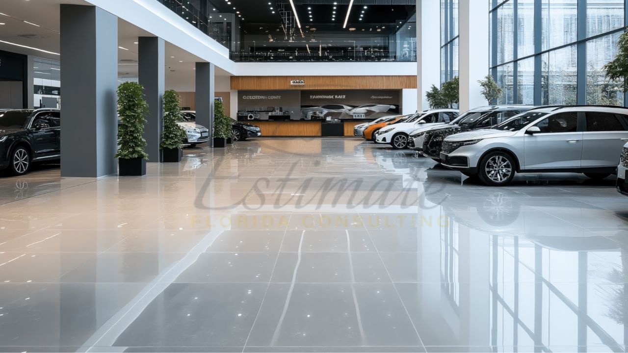 Porcelain Tile Installer for Car Showroom in Gainesville