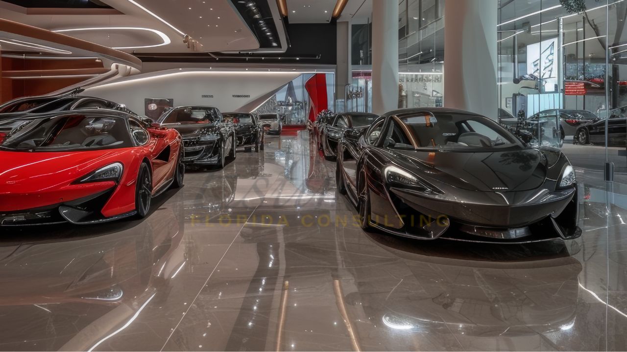 Porcelain Tile Installer for Car Showroom in Orlando