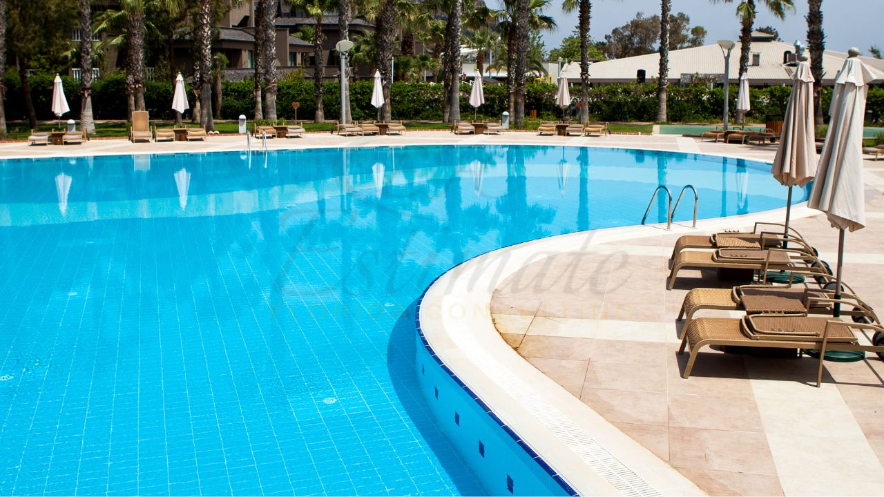 Swimming Pool Border Tile Installation in Florida