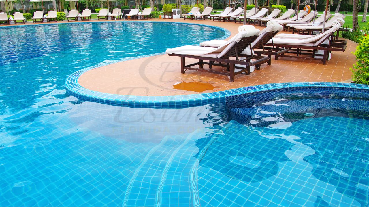 Swimming Pool Border Tile Installation in Florida