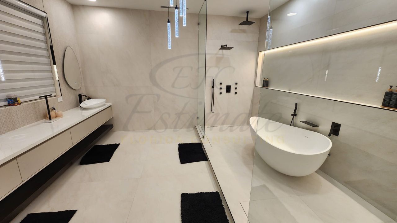 Bathroom Porcelain Tile Installation in Sarasota