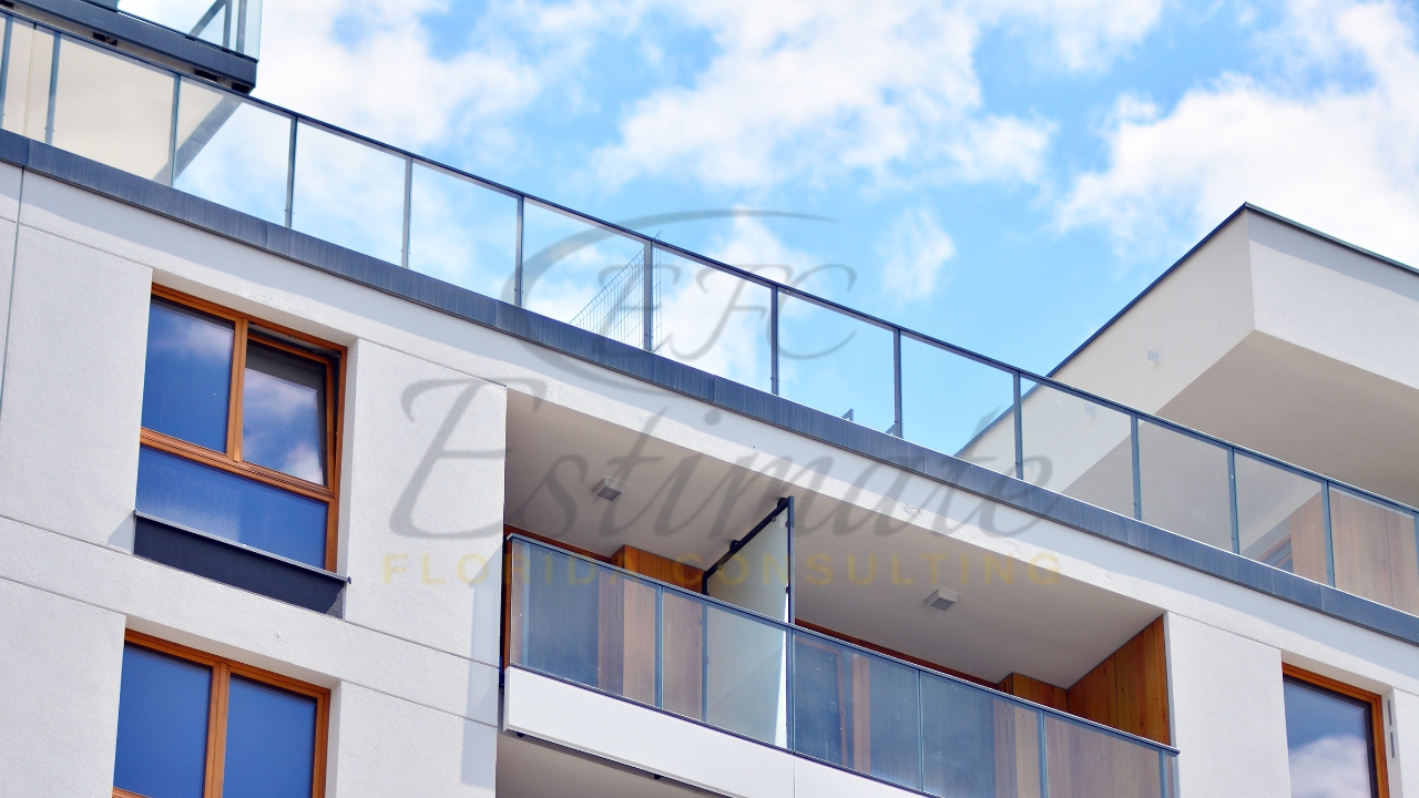 Balcony Glass Railing in Tampa