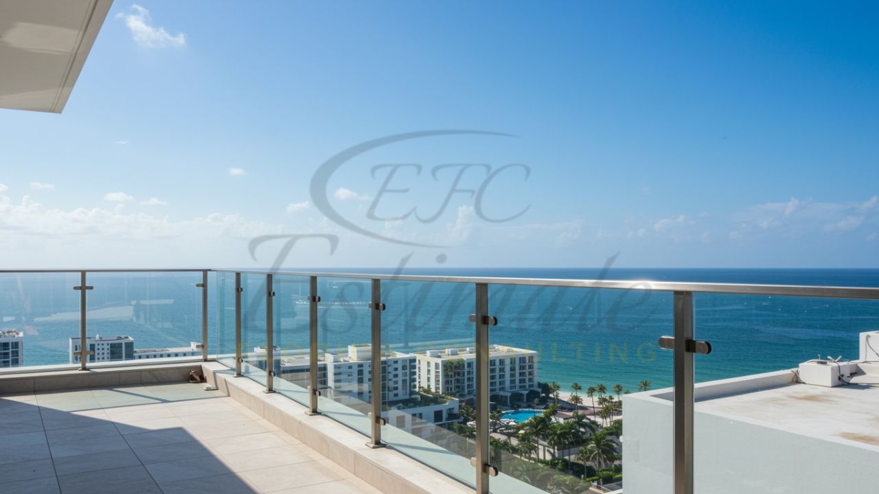 Custom Glass Railings for Interiors and Exteriors Hallandale Beach