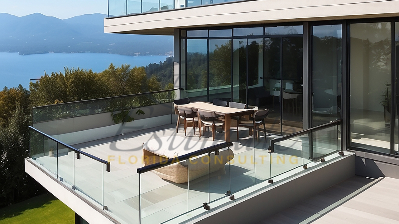 Frameless Glass Railing Near Boca Raton