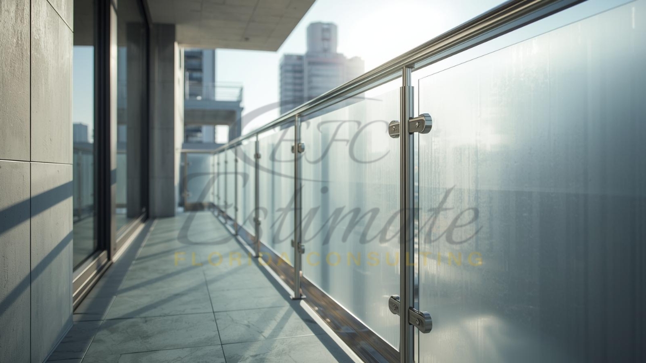 Frosted or Tinted Glass Railing