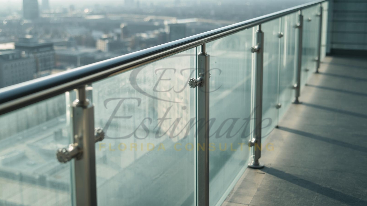 Frosted or Tinted Glass Railing