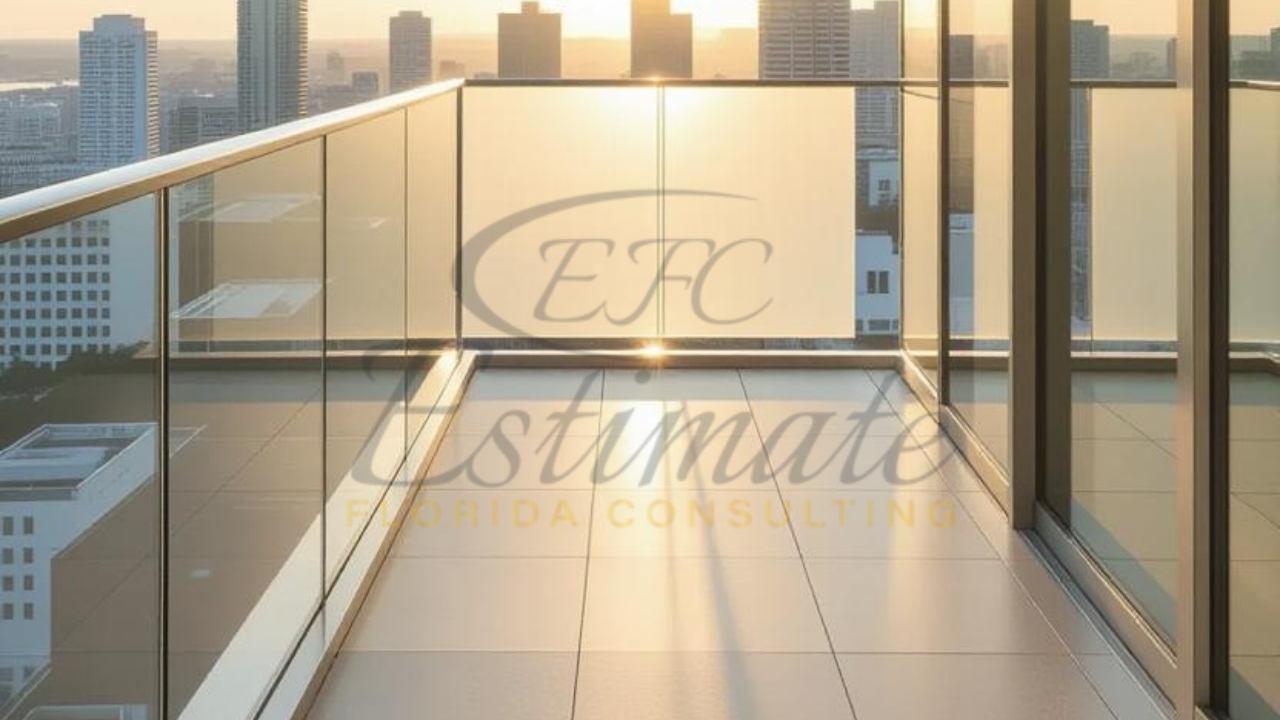 Frosted or Tinted Glass Railing