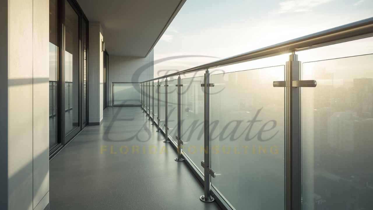Frosted or Tinted Glass Railing