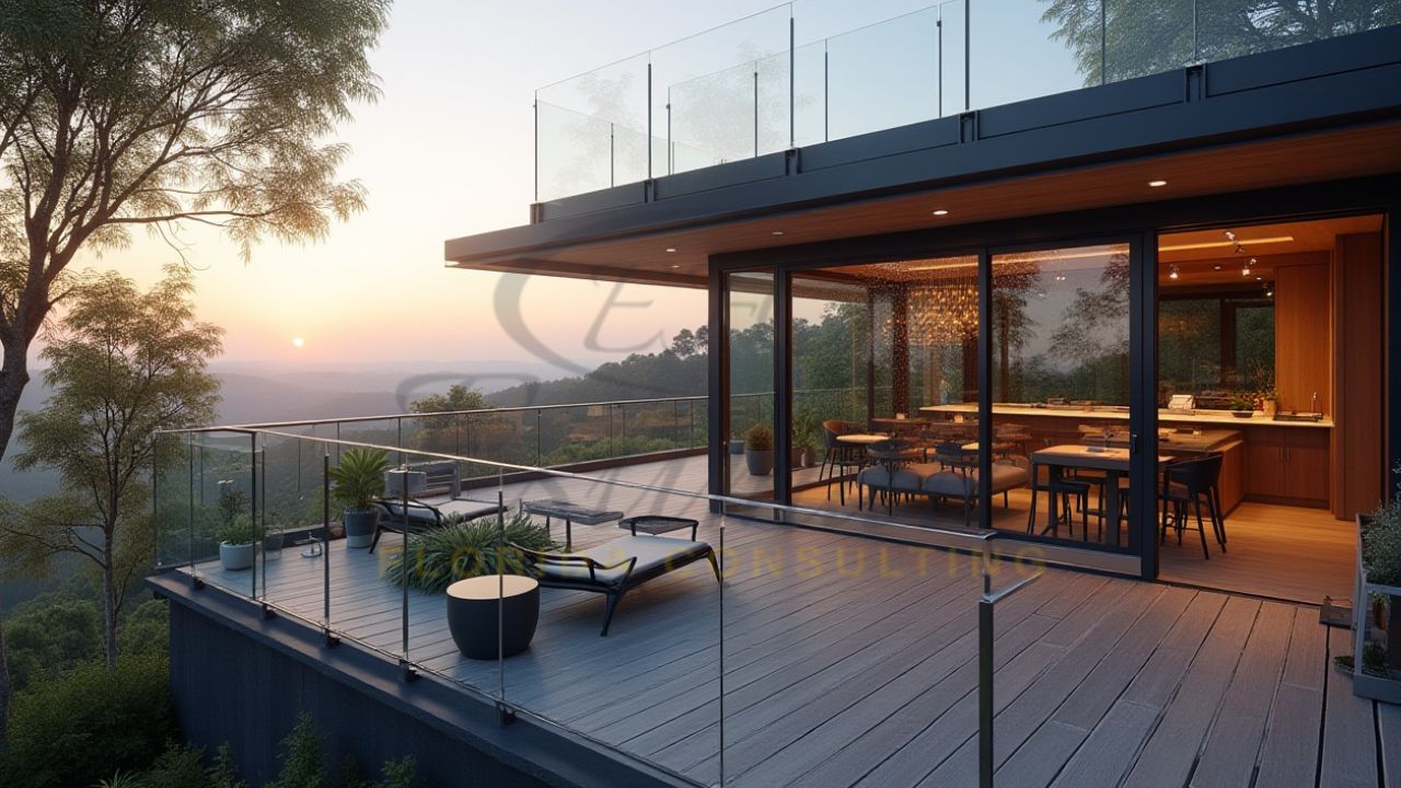 Glass Deck Railing in Sarasota