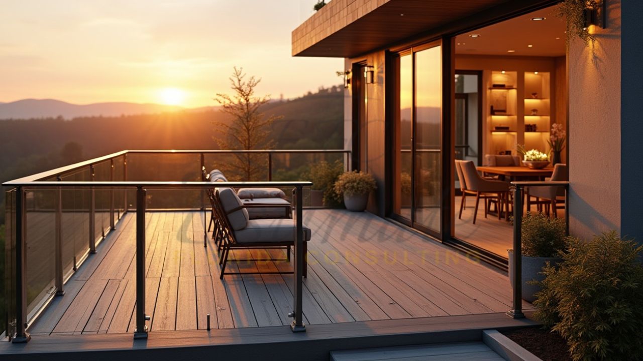 Glass Deck Railing in St. Cloud