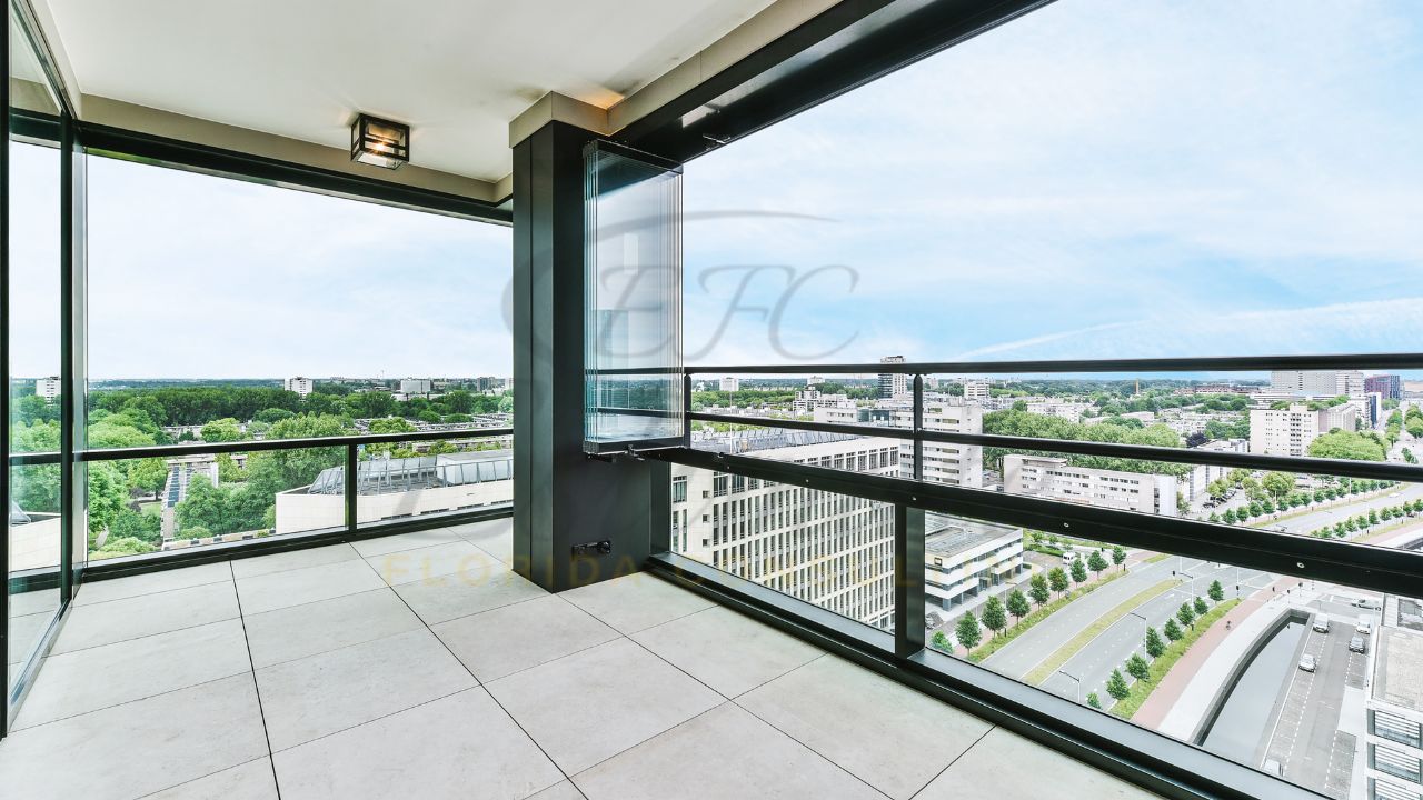 Glass Railing with Cap Rails