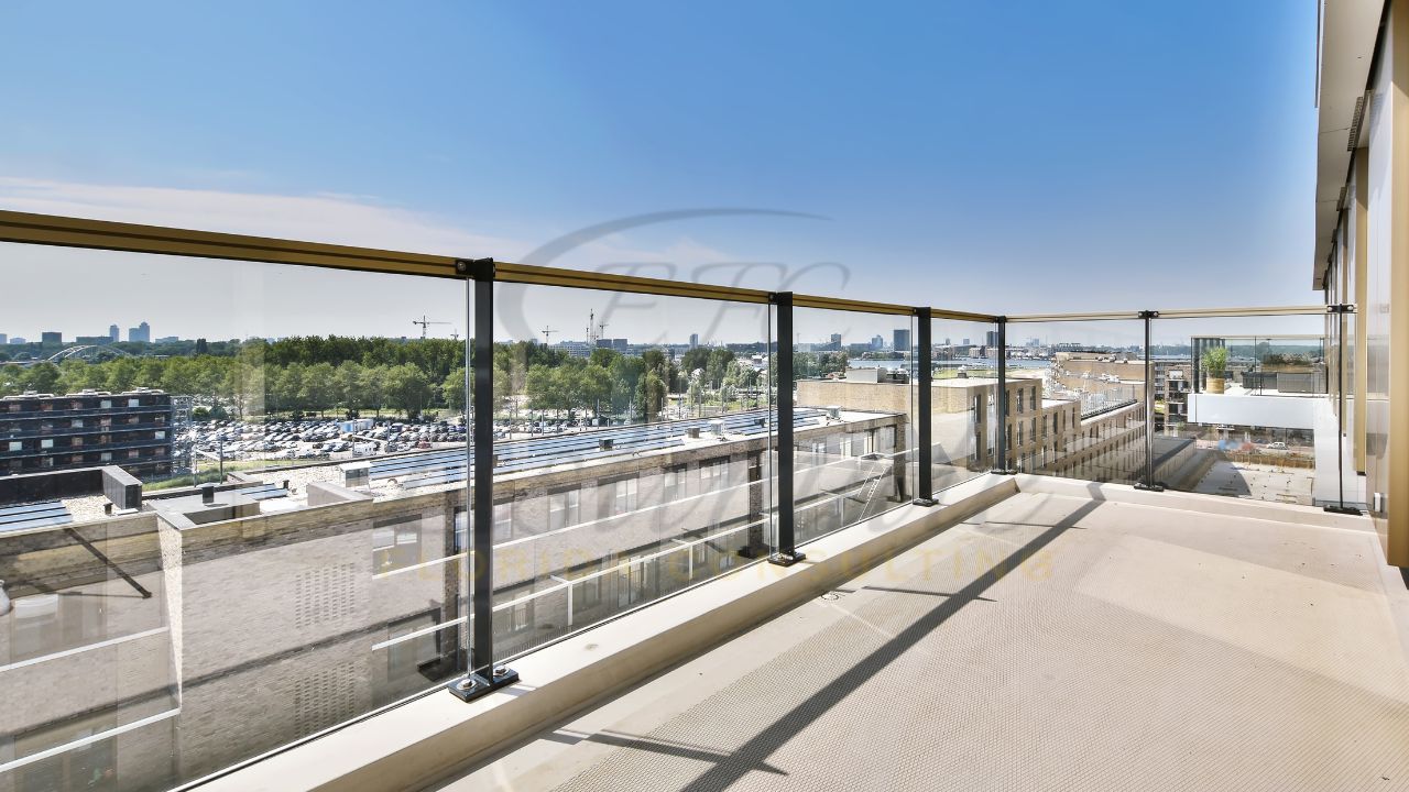 Glass Railing with Cap Rails