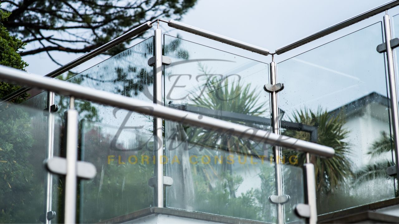 Hurricane-Resistant Glass Railing Installation in Naples