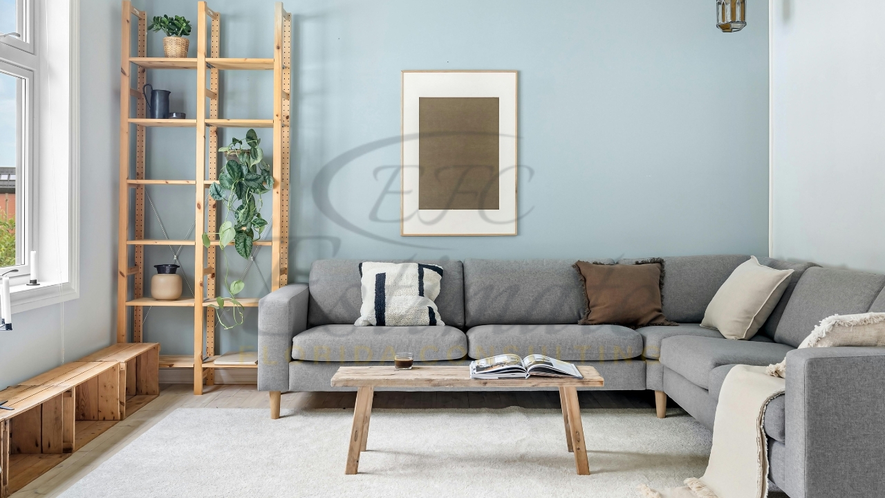 Living Room Wall Design in Coral Springs