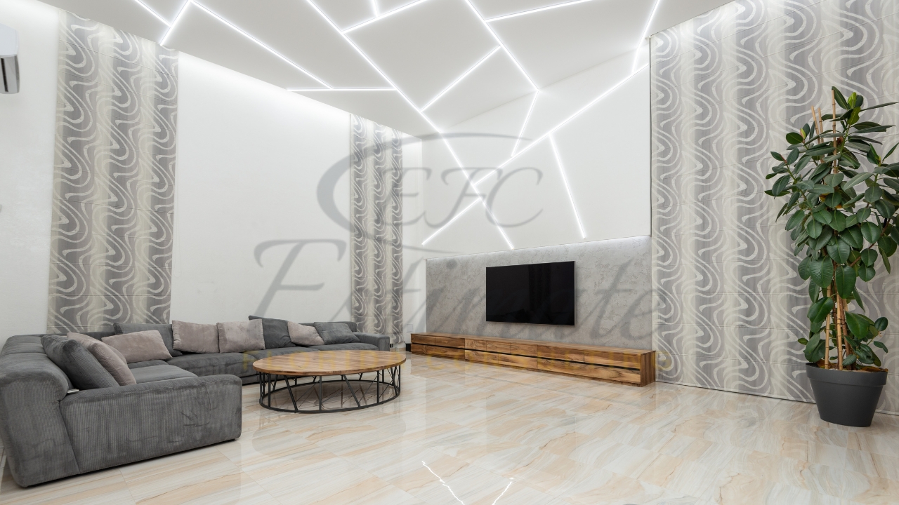 Living Room Wall Design in Delray Beach