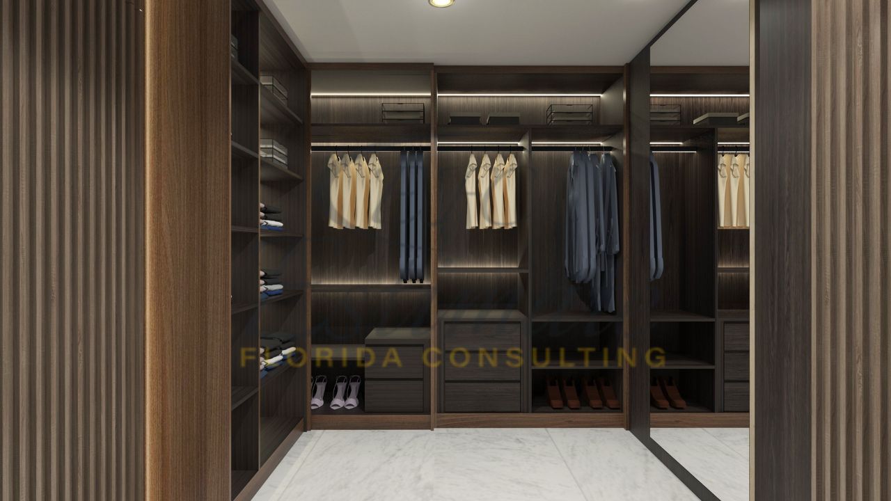 Luxury Custom Closets in Coral Gables