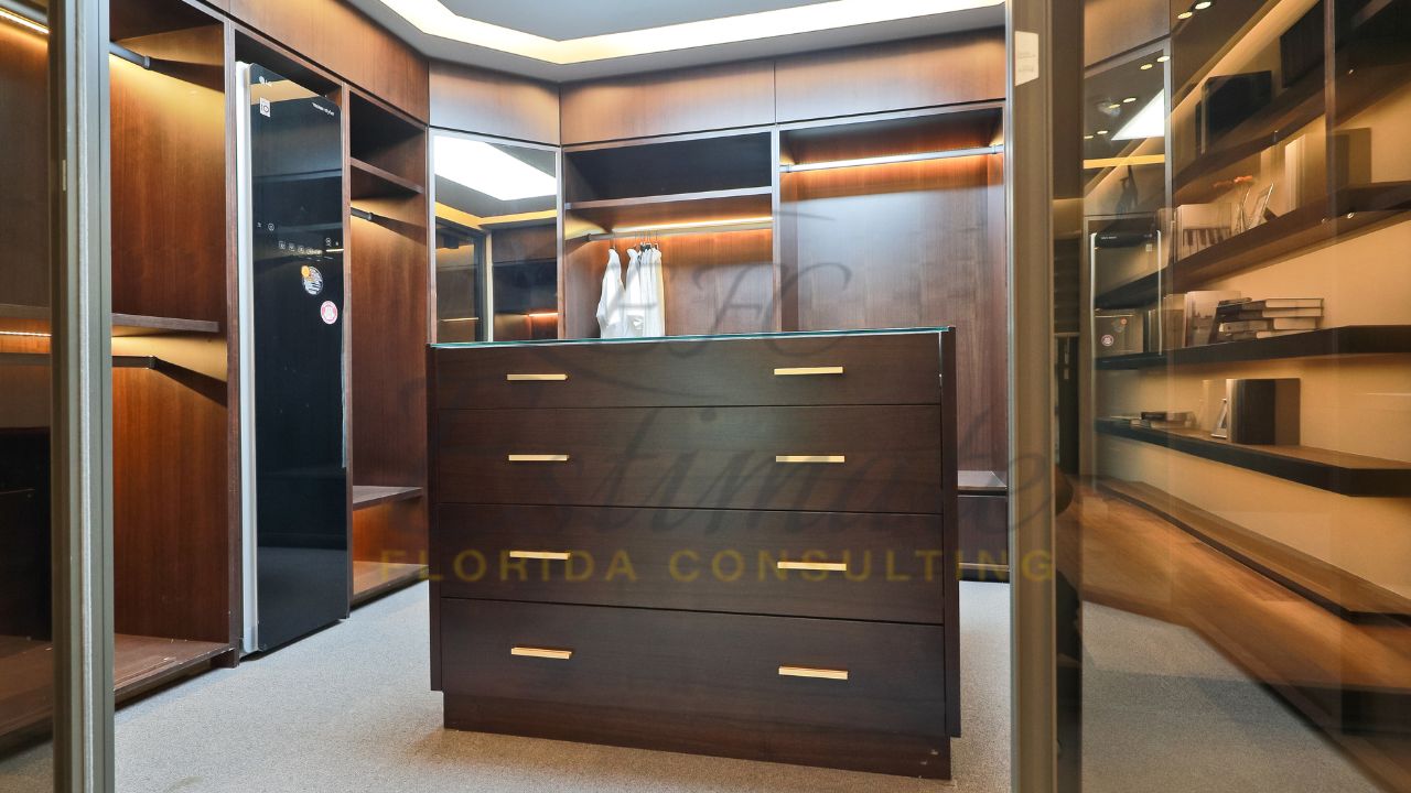 Luxury Custom Closets in Coral Gables