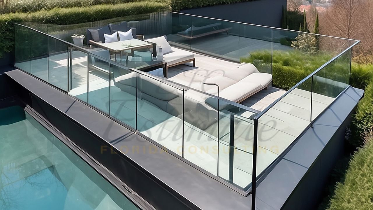 Modern Glass Railing Designs for Balconies in Boca Raton