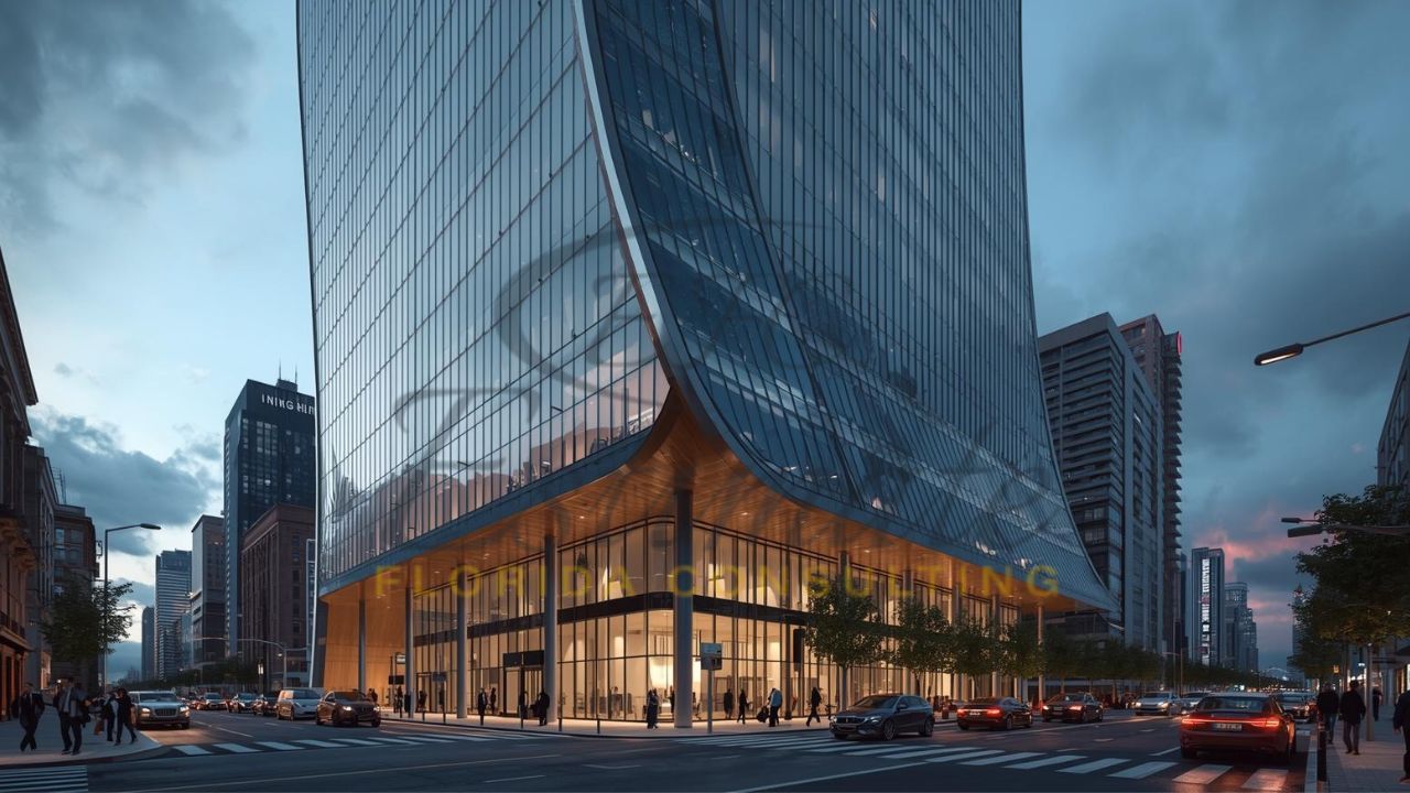 High-Rise Building 3D Rendering