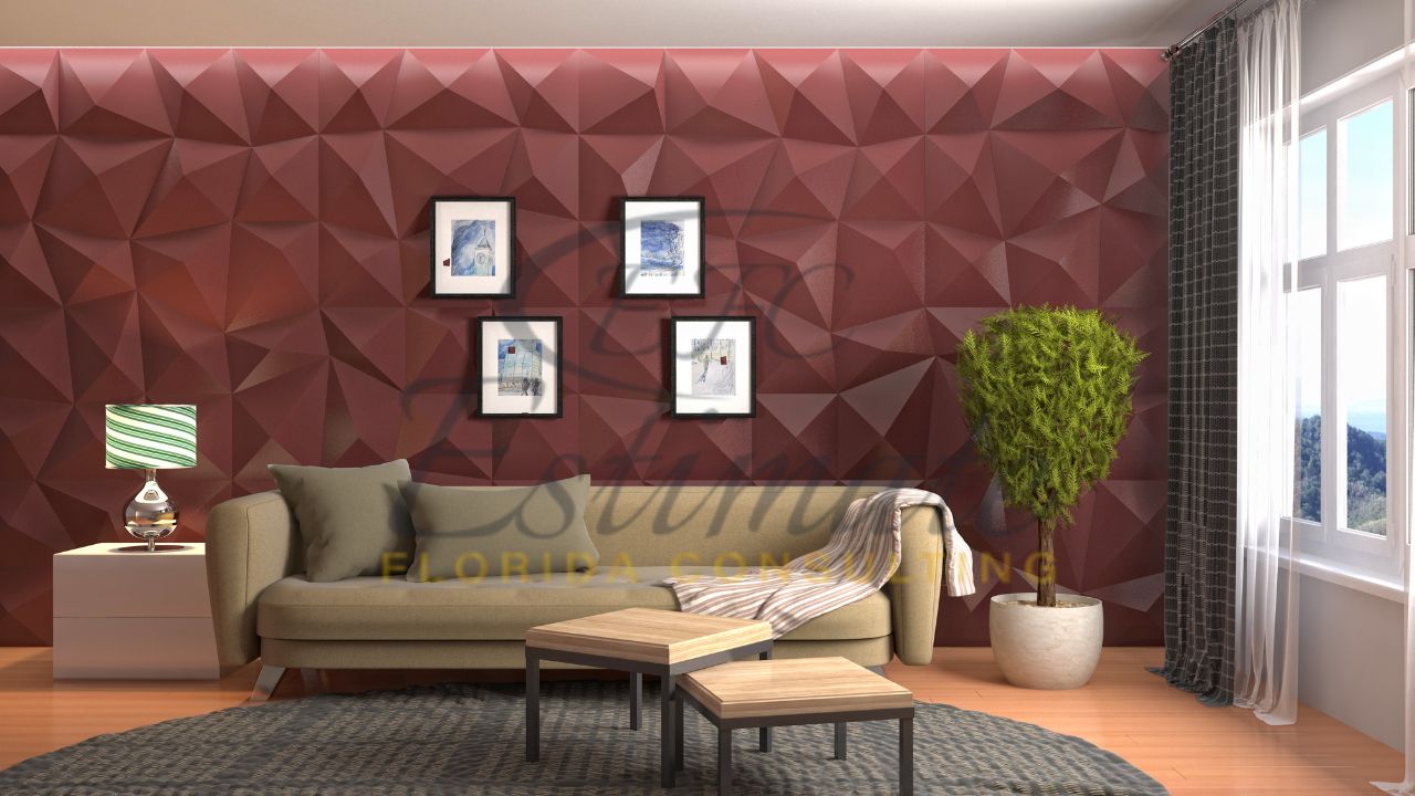 Living Room Wall Design in Oakland Park