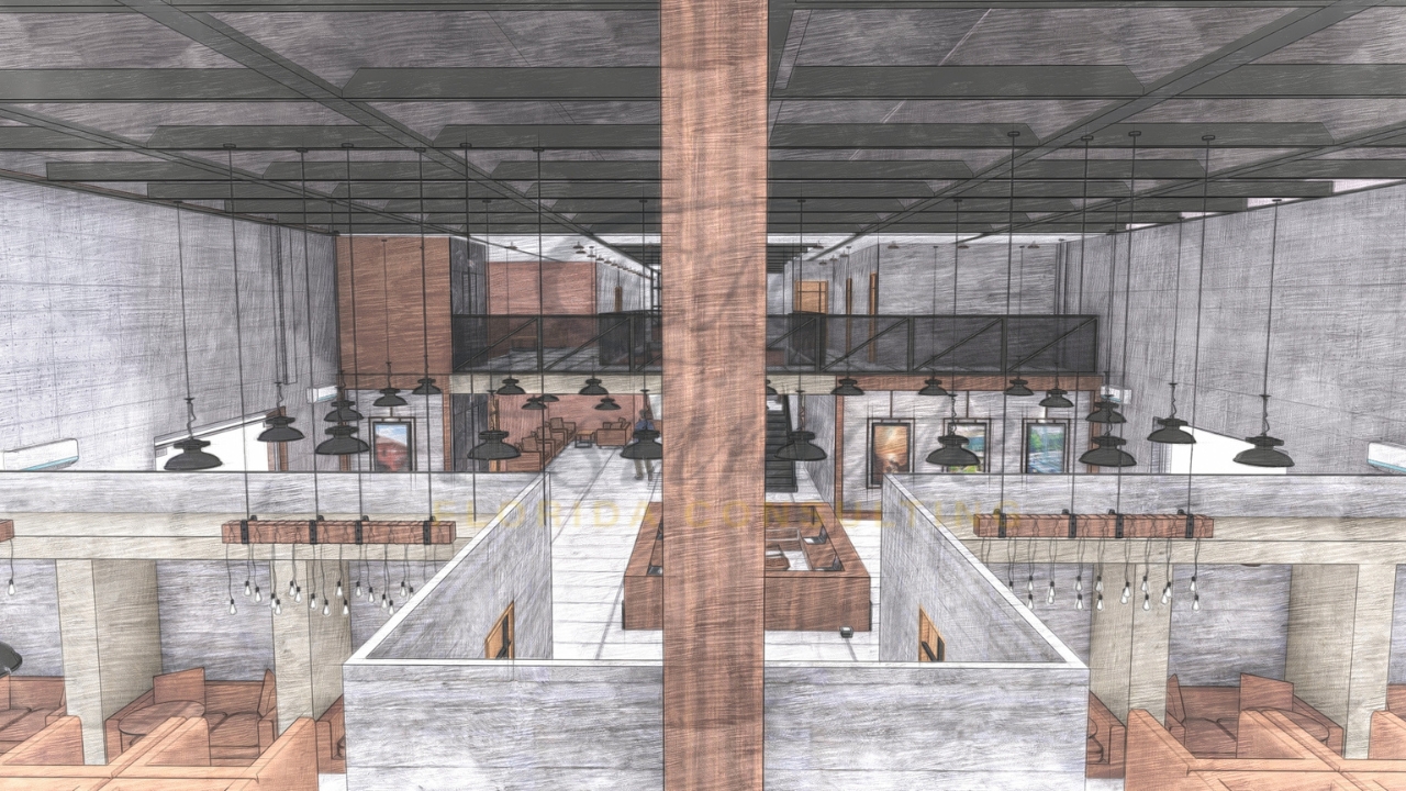 Office Building 3D Rendering