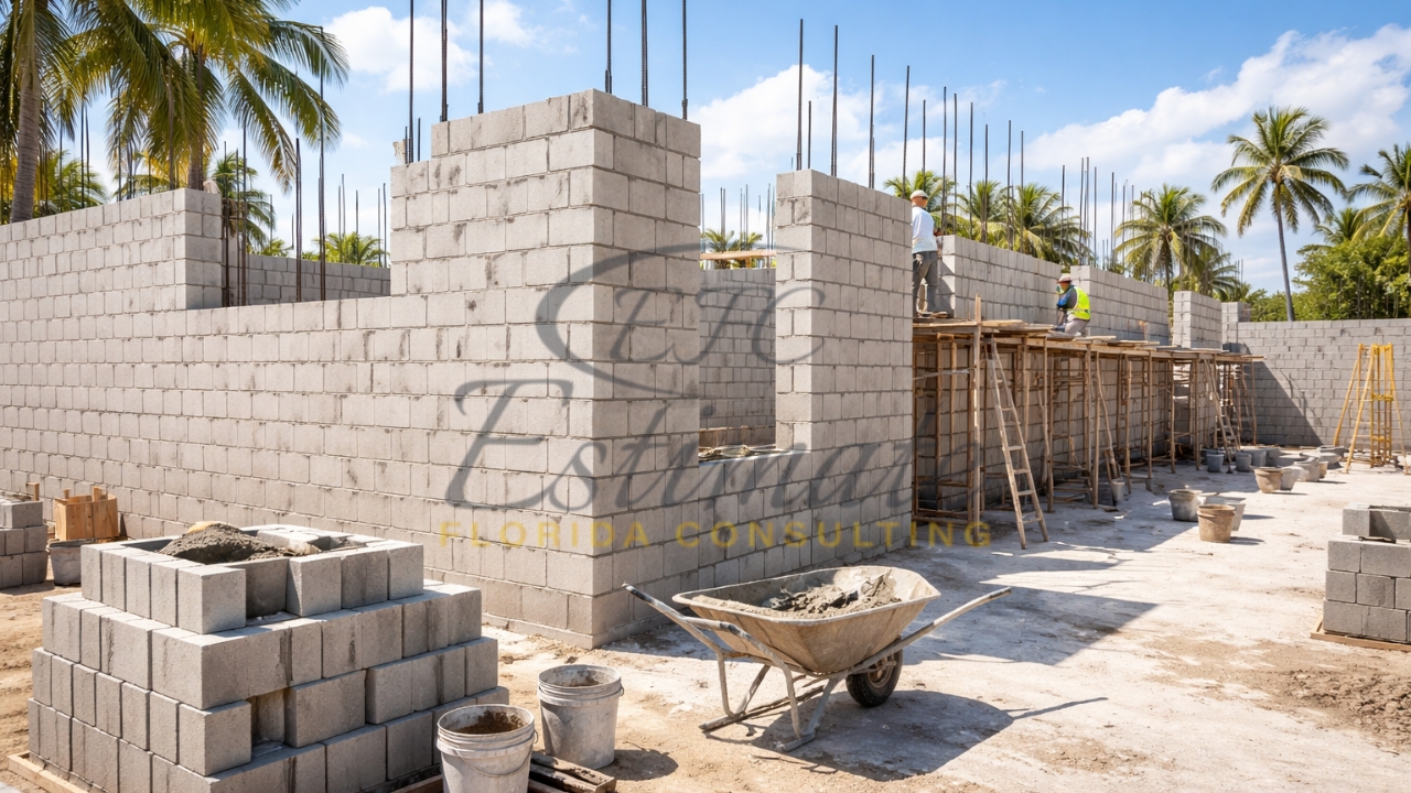 Concrete Block Wall Cost in Florida