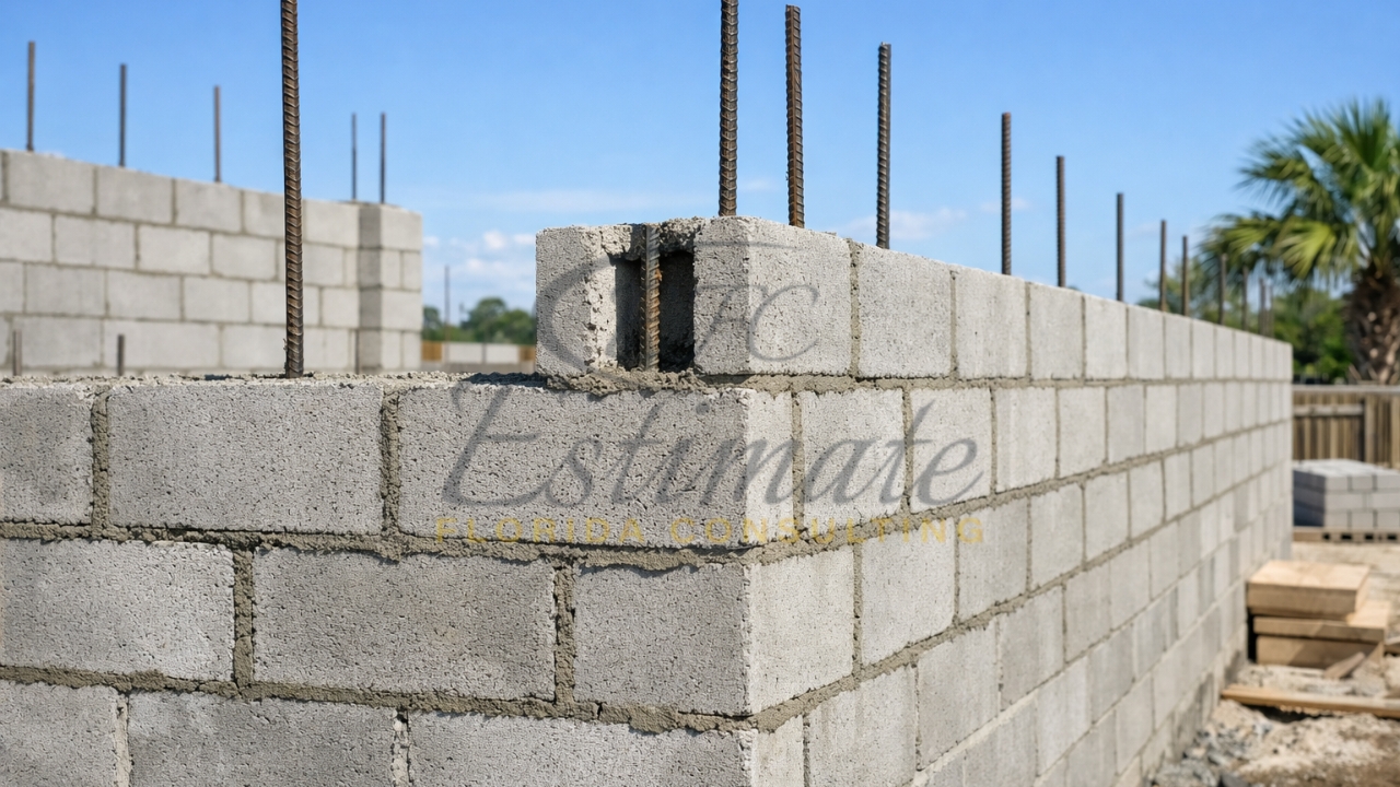 Concrete Block Wall Cost in Florida