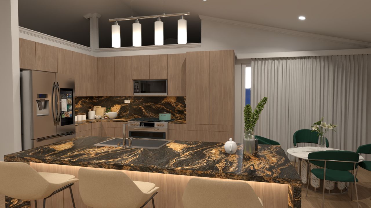 Kitchen 3D Rendering