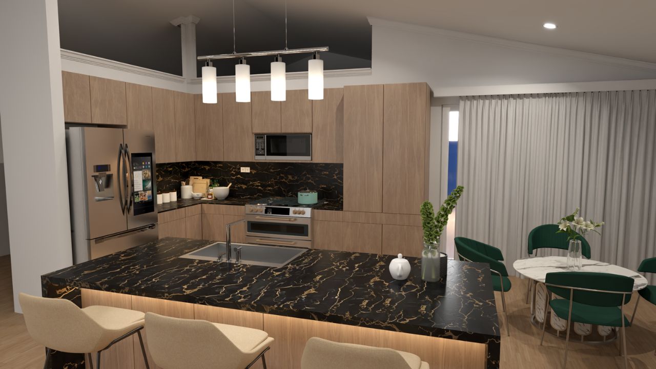 Kitchen 3D Rendering