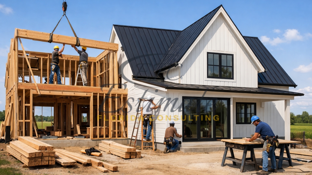 Modern Farmhouse Construction Estimate in Florida