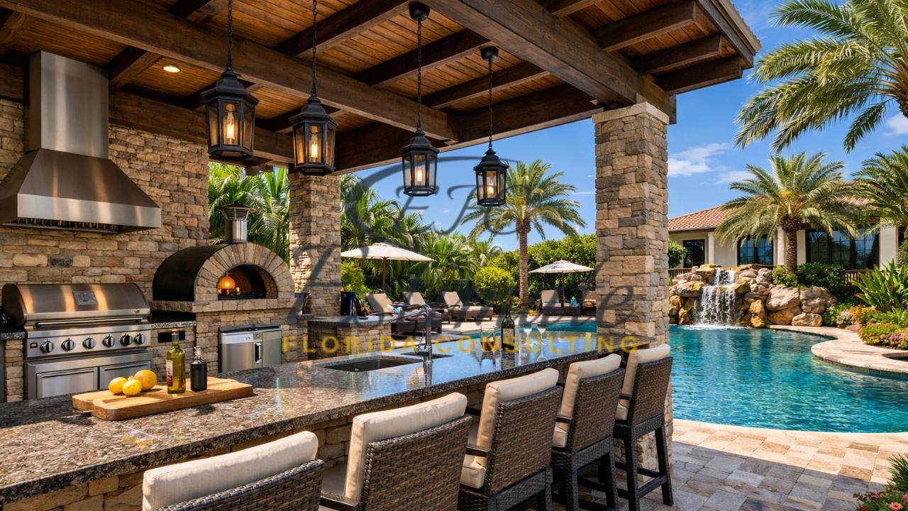 Pool and Outdoor Kitchen Estimate in Florida