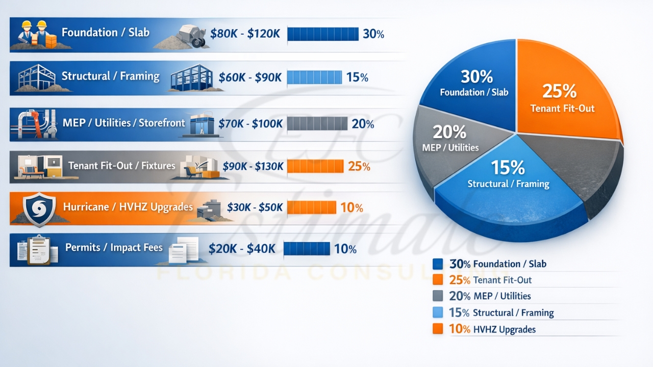 Retail Construction Costs in Boca Raton FL