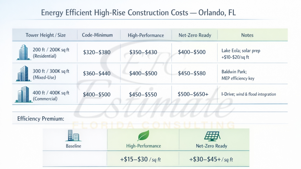 Energy Efficient High-Rise Estimator Orlando