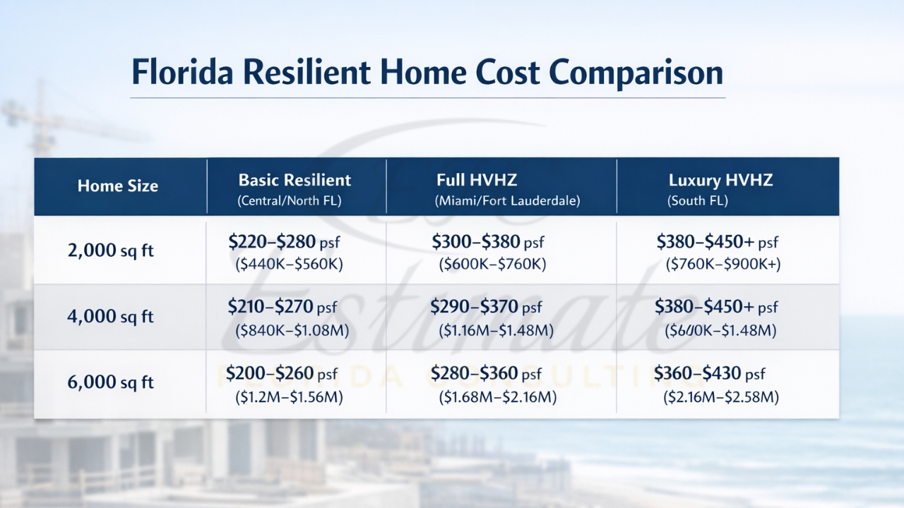 Flood Zone Elevation Construction Costs Miami