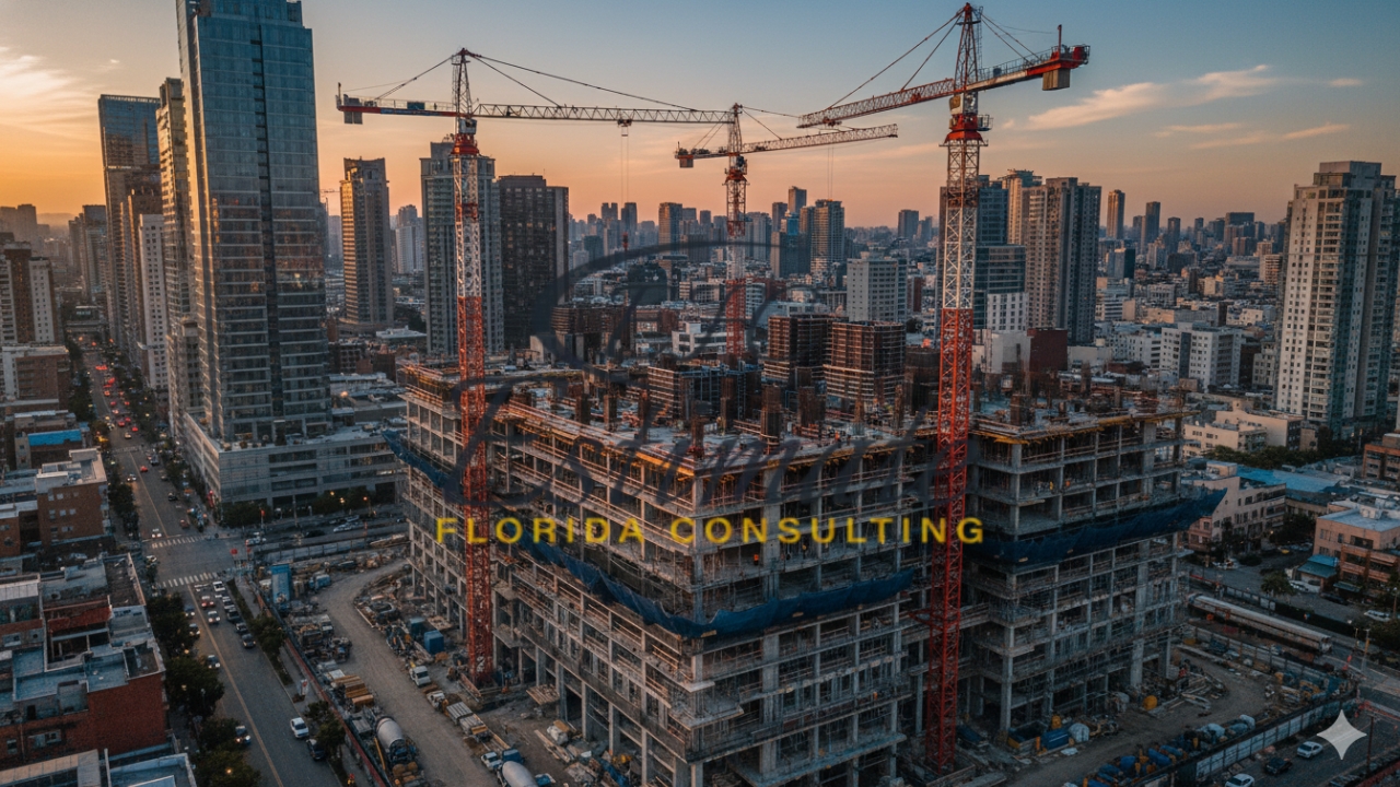 Florida Building Construction Project Cost Breakdown 