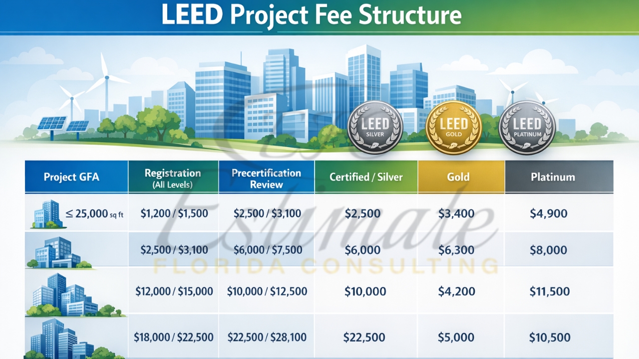 LEED Green Building Cost Guide Jacksonville