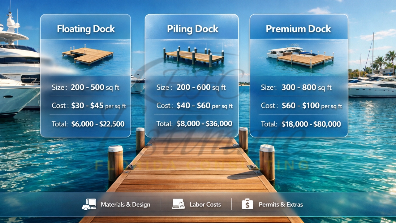 Marine Construction Dock Costs in Miami FL