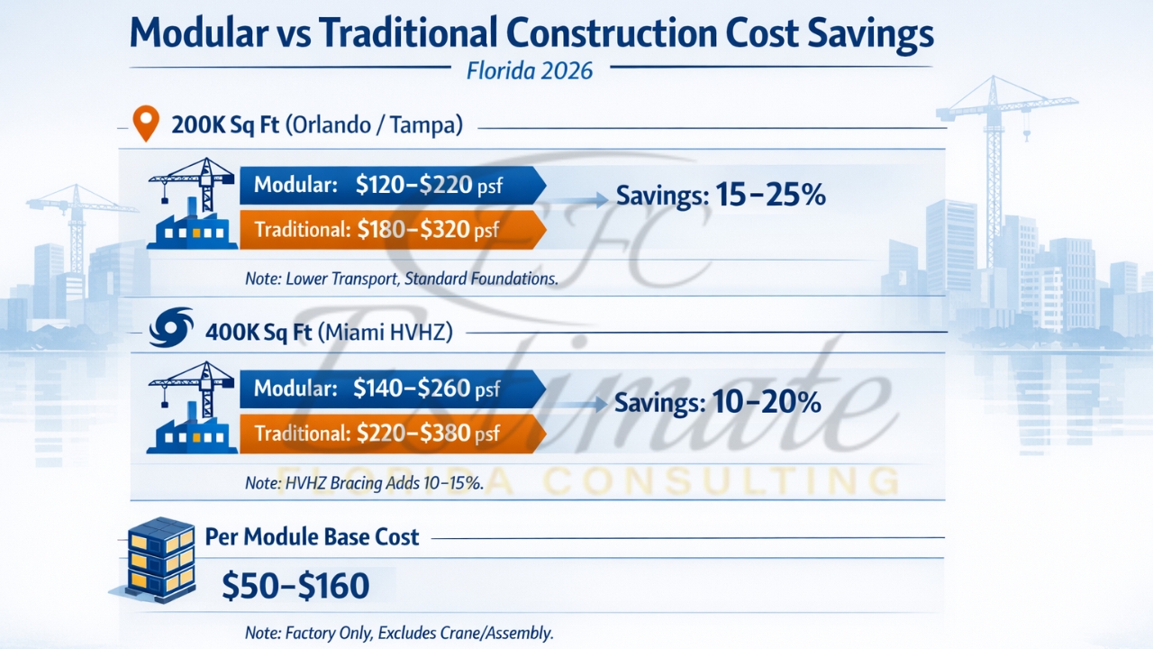 Modular High-Rise Construction Cost Savings in Florida
