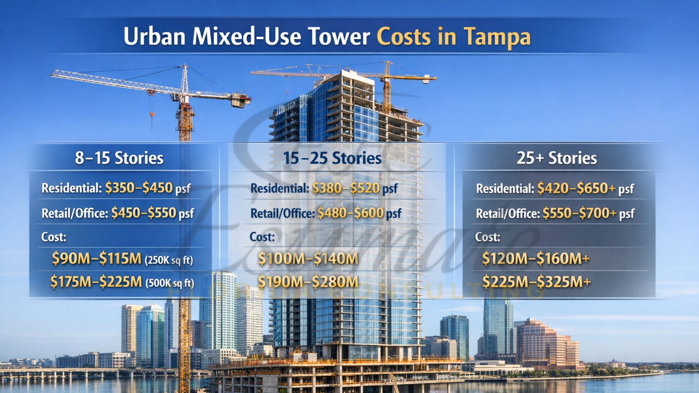 Urban Mixed-Use Tower Costs in Tampa