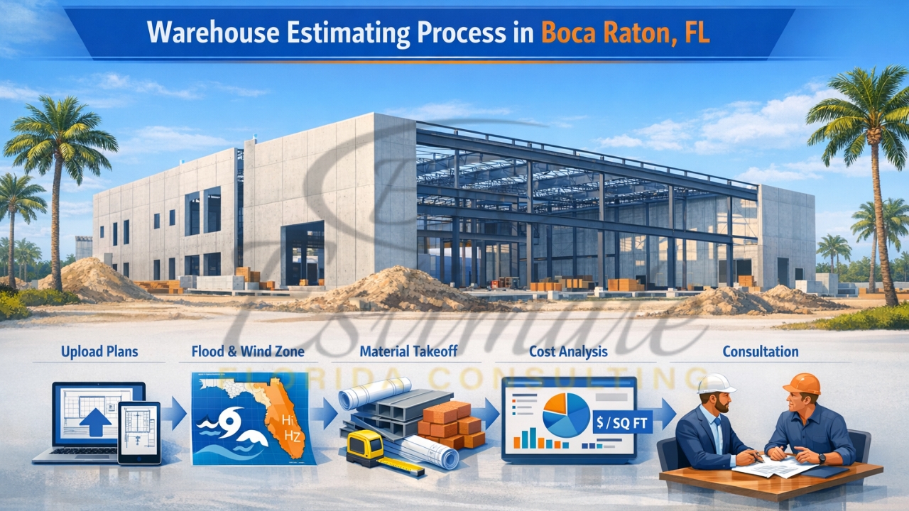 Warehouse Construction Cost Per Sq Ft in Boca Raton FL